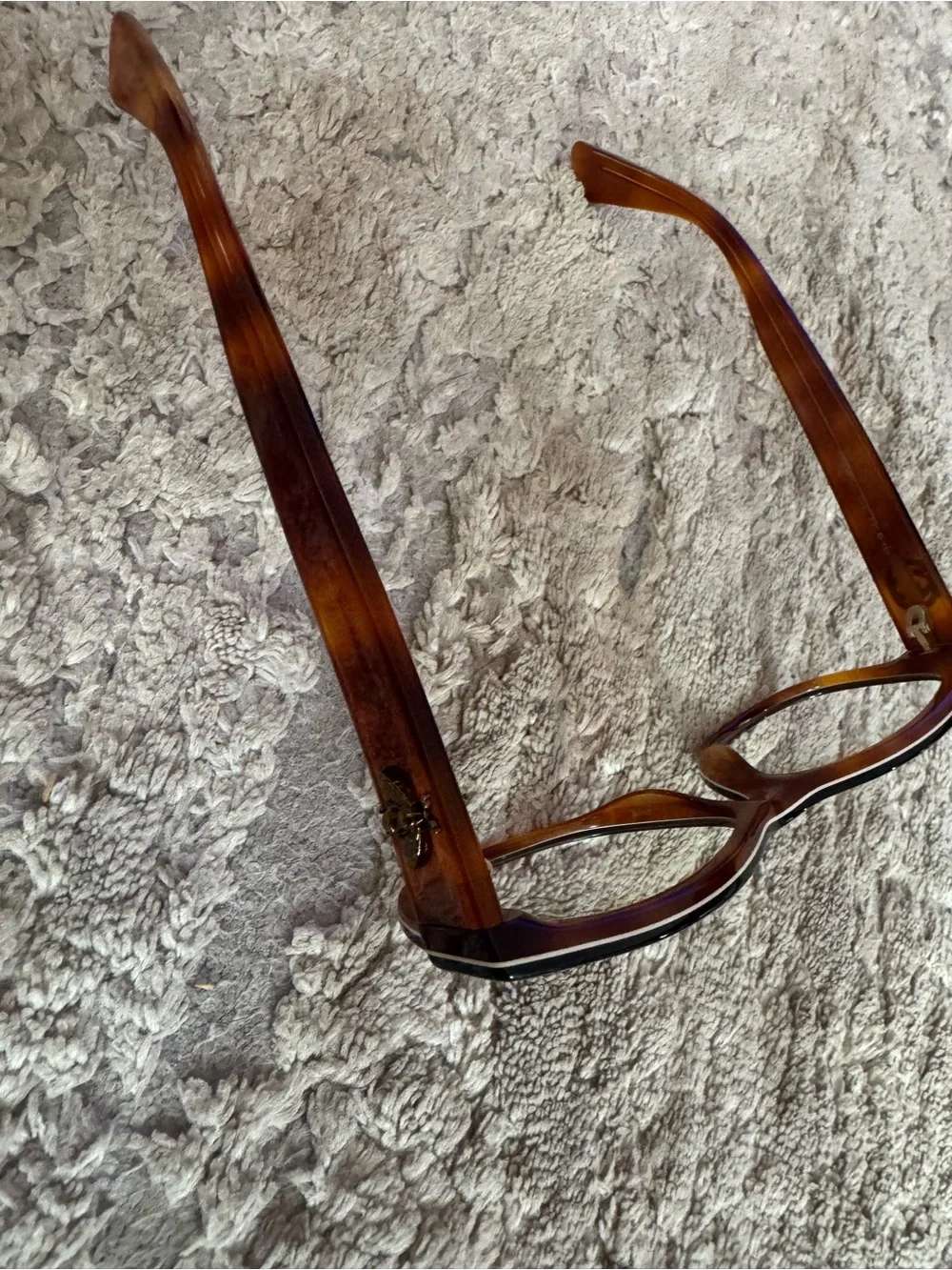 Gucci Women's Black Front with Brown Temples Frames